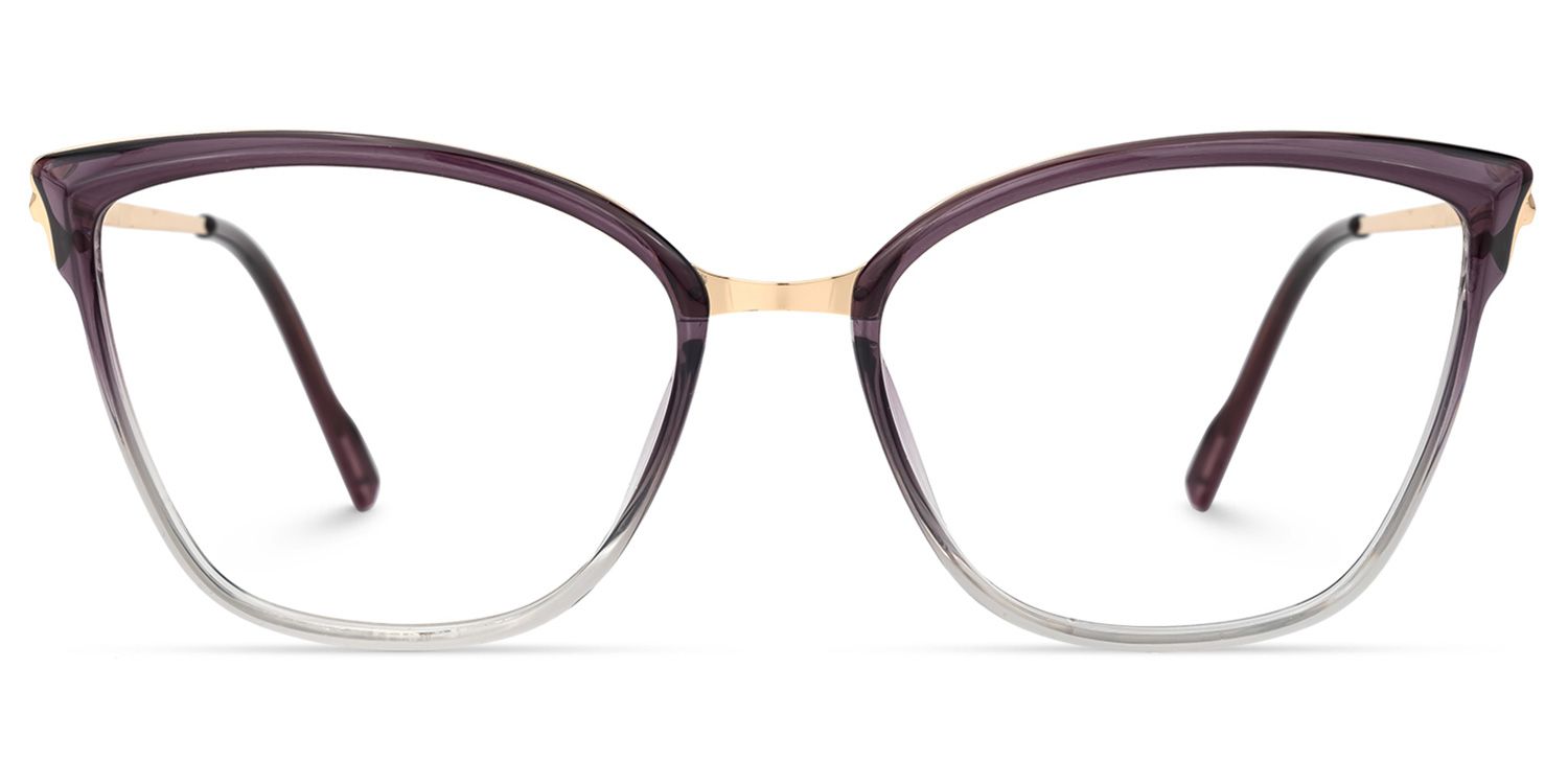 Imlah Dunkellila Cateye Brille0