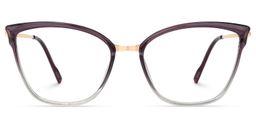 Imlah Dunkellila Cateye Brille0