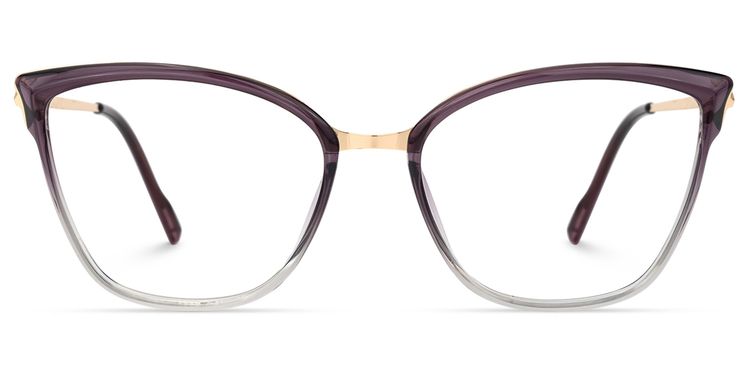 Imlah Dunkellila Cateye Brille