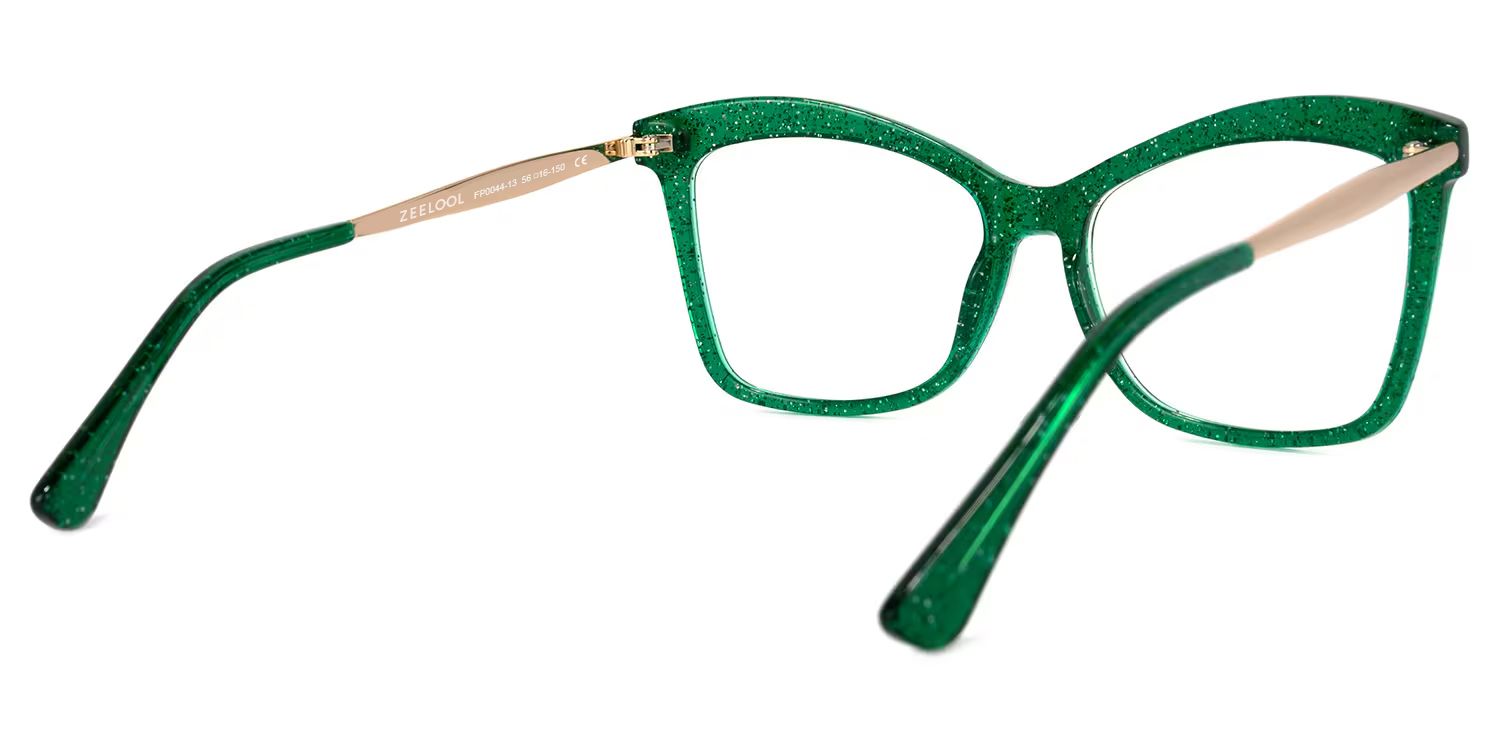 Isaebella Grün Cateye Brille4