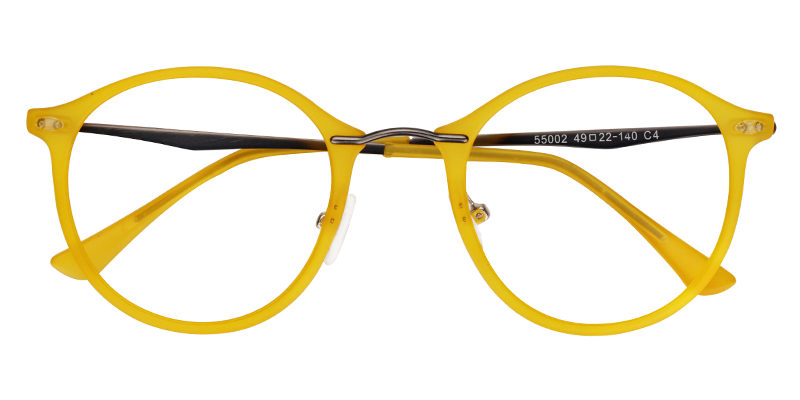 Ivy Gelb Rund Brille4
