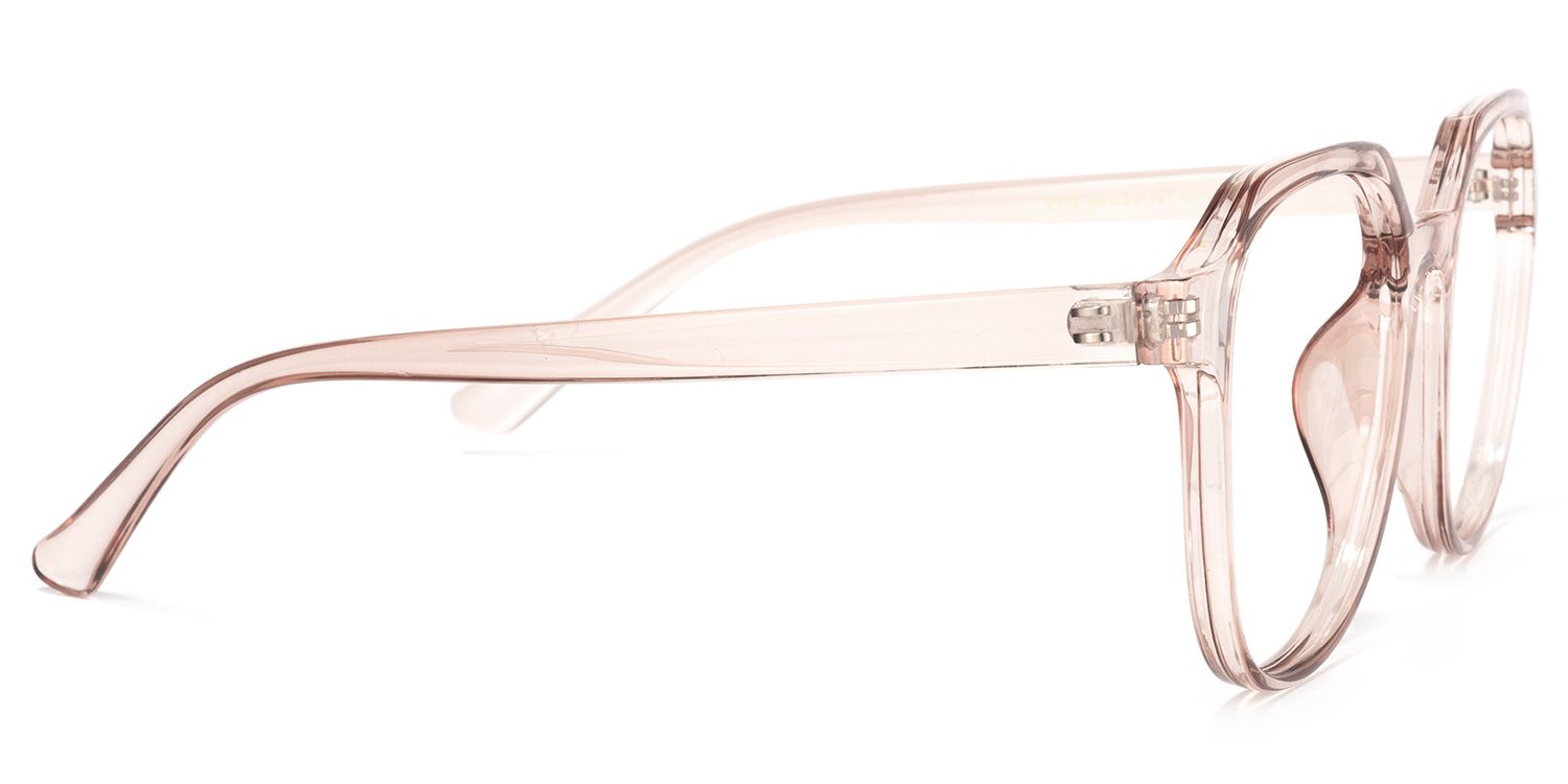 Quinton Hellrosa Klar Quadratisch Brille3