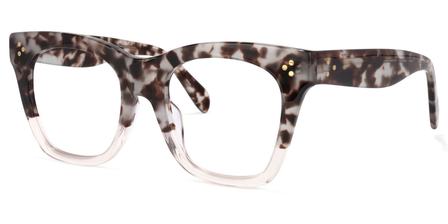 Tandy Hell Tortoise Rechteckige Brille2