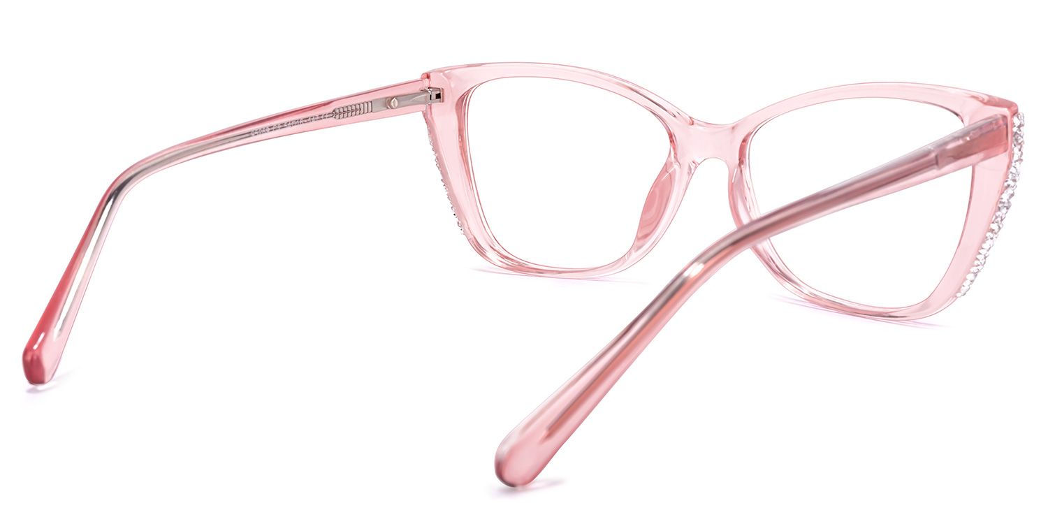 Yoselin Rosa Klar Cateye Brille4