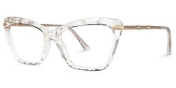 Juliet Klar Cat Eye Brille1