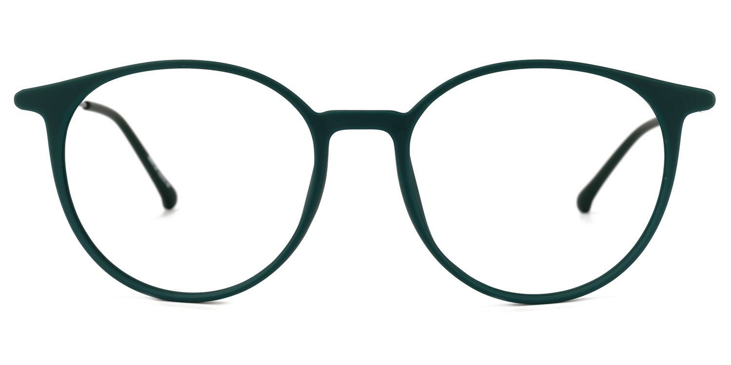 Ohnicio Dunkelgrün Rund Brille0