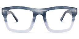 Riley Hellblau Rechteckige Brille0