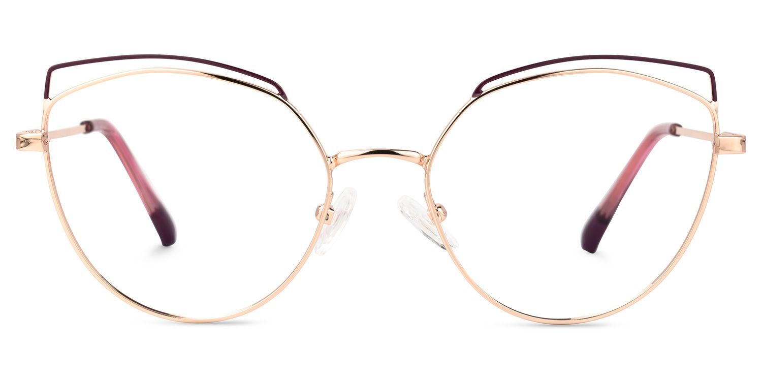 Tyler Rosa-Gold Cateye Brille0