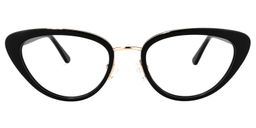 Cosme Schwarz Cateye Brille0