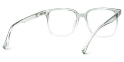 Elihu Grün Klar Quadratisch Brille3
