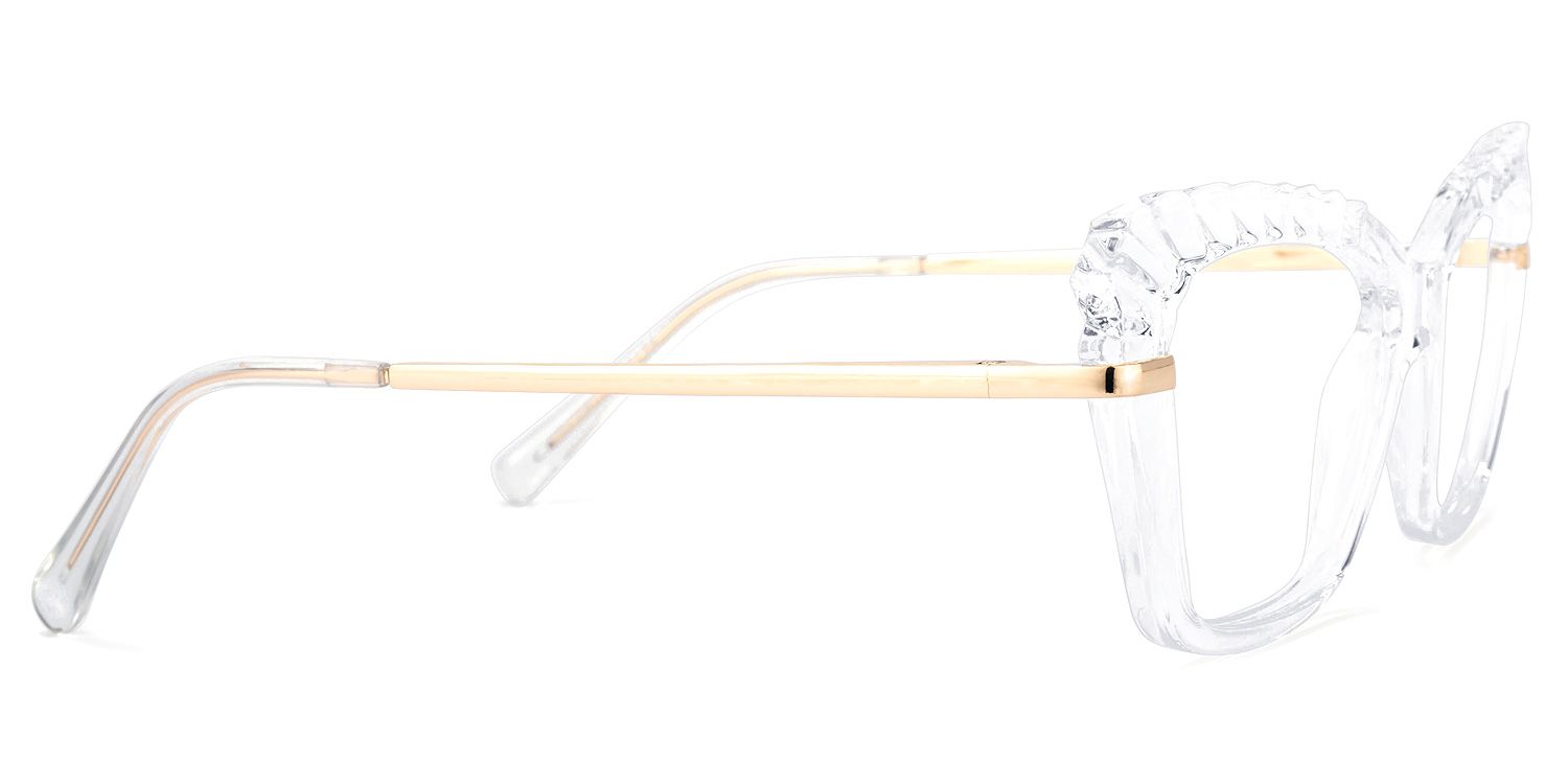 Sophie Weiß Klar Cateye Brille3