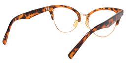 Charlene Orange-Tortoise Cateye Brille4