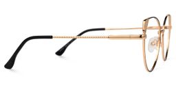 Eve Schwarz-Gold Cateye Brille3