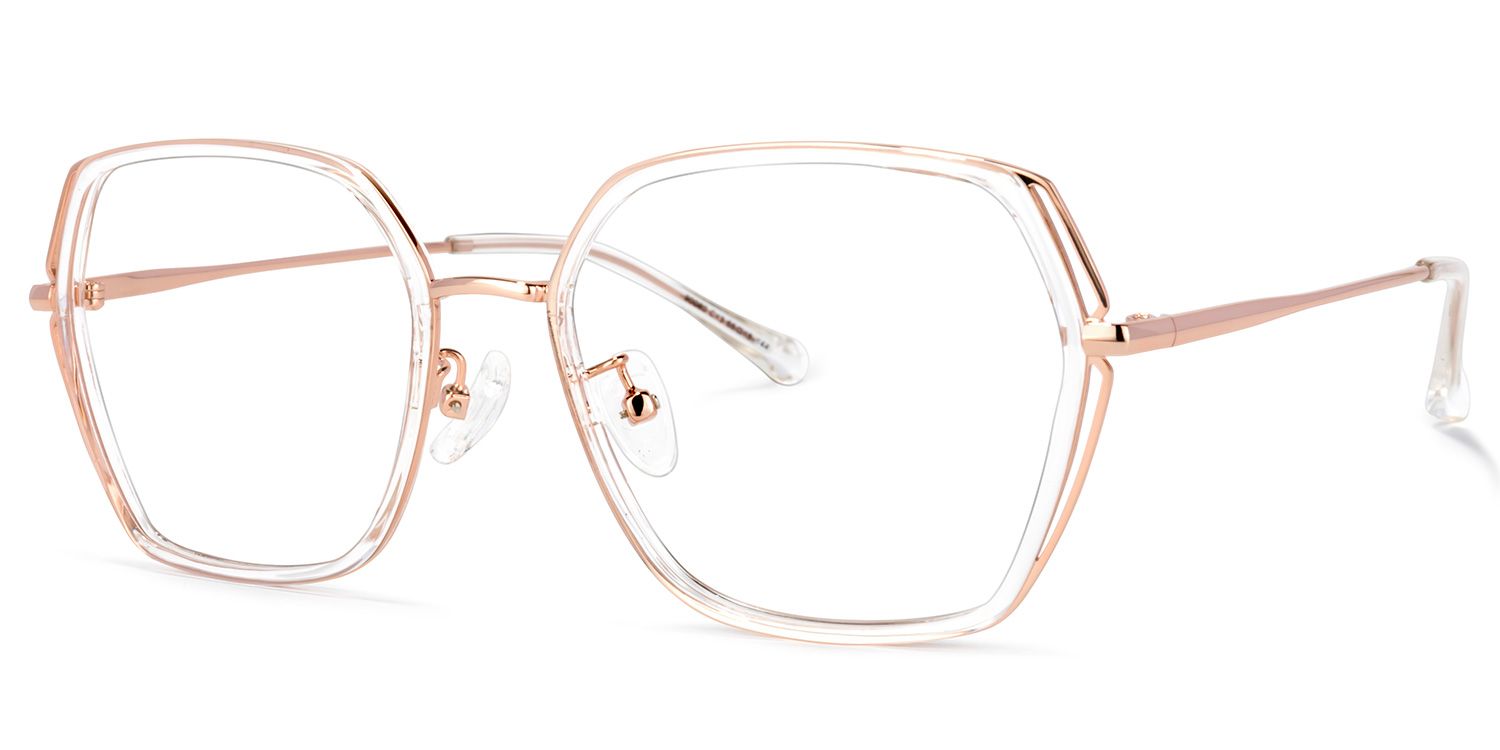 Uan Gold Geometrisch Brille1