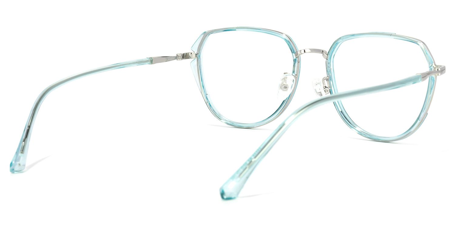 Nash Blau Geometrisch Brille4