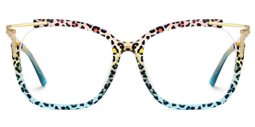 Sidibe Blau-Leo Quadratisch Brille