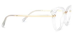 River Weiß Klar Cateye Brille3