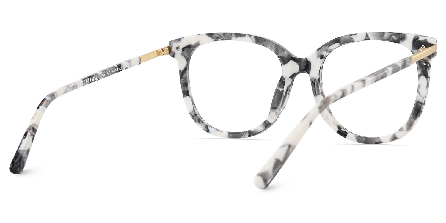 Mailyn Marmor Rund Gemischte-Materialien Brille6