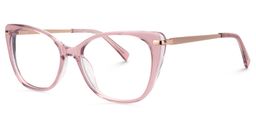 Chanda Rosa Klar Cateye Brille1