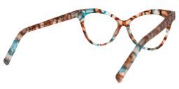 Eschwege Grünes Muster Cat Eye Brille4