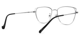 Unica Schwarz-Silber Cateye Brille3