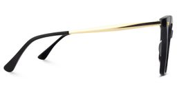 Isaebella schwarz Schmetterling-Form  Brille4