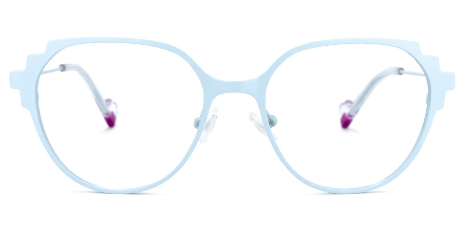 Albina Hellblau Cateye Brille0