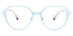 Albina Hellblau Cateye Brille0