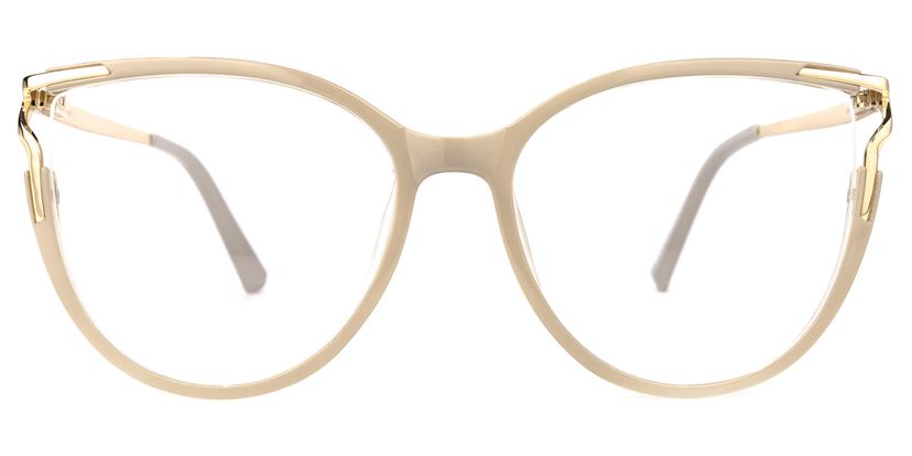 Xena Beige Cateye Brille