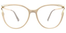 Xena Beige Cateye Brille0