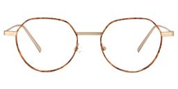 Wilder Gold Runde Brille0