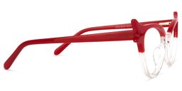 Judy Klar Rot Cat Eye Brille3