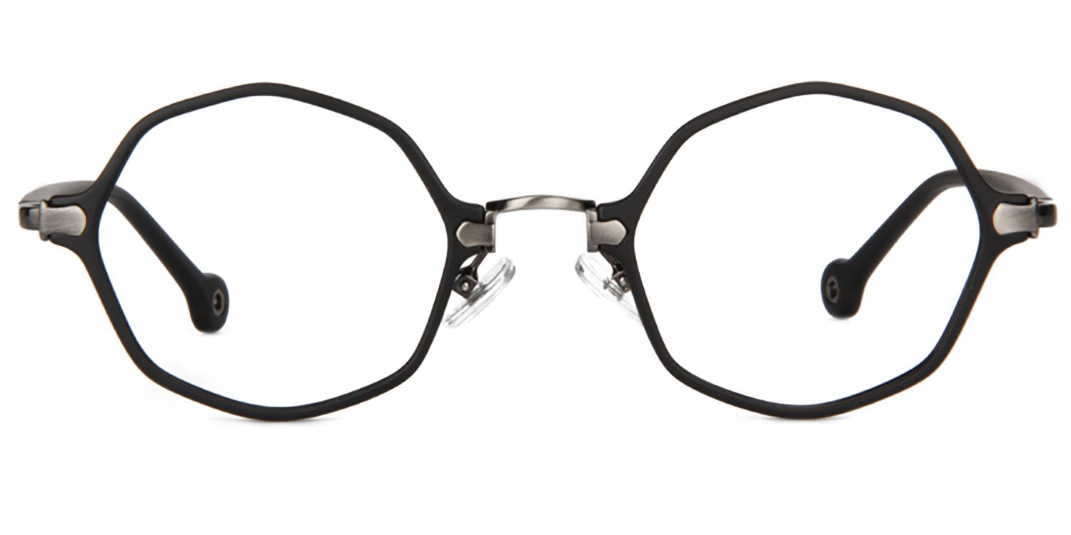 Ashley Schwarz Geometrische Brille0