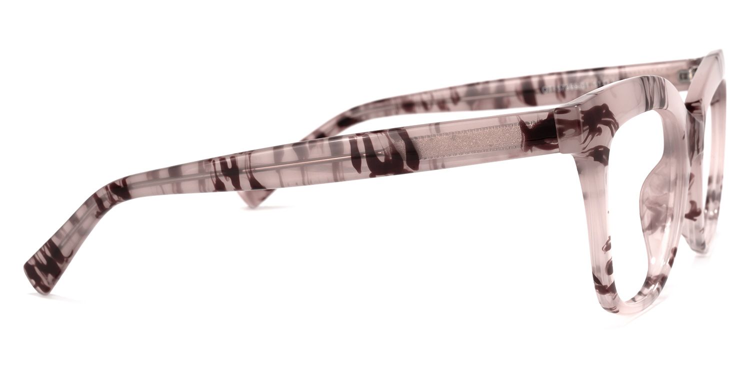 Santiago Blumendruck-Rosa Cateye Brille2