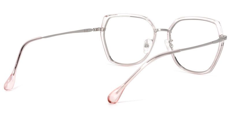 Lea Rosa Klar Geometrisch Brille4