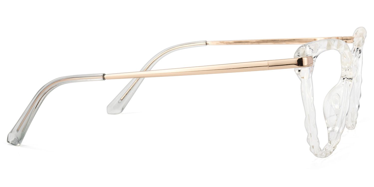 Lucas Weiß Klar Cateye Brille3