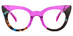 Godwin Lila Schildkröte Cat Eye Brille0