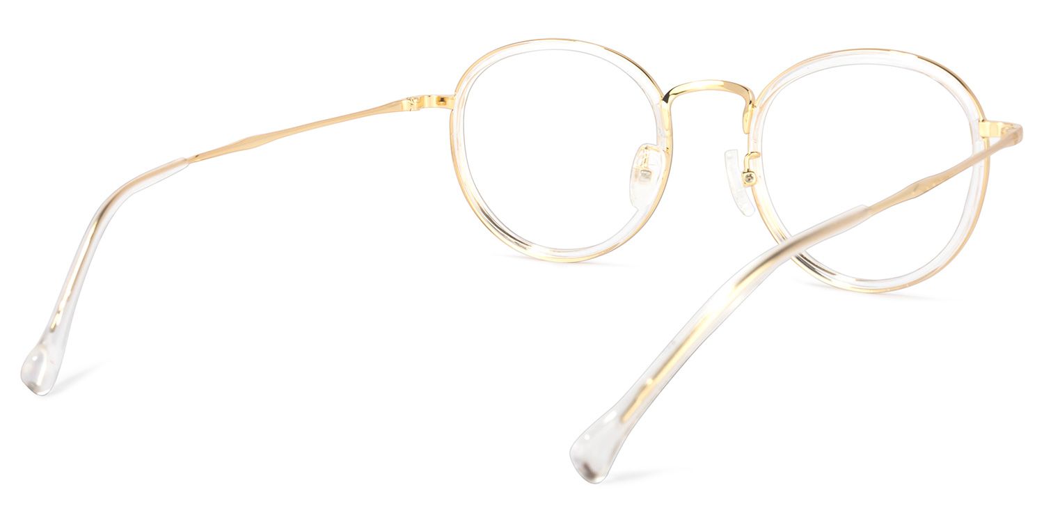 Yahya Gold Rund Brille4