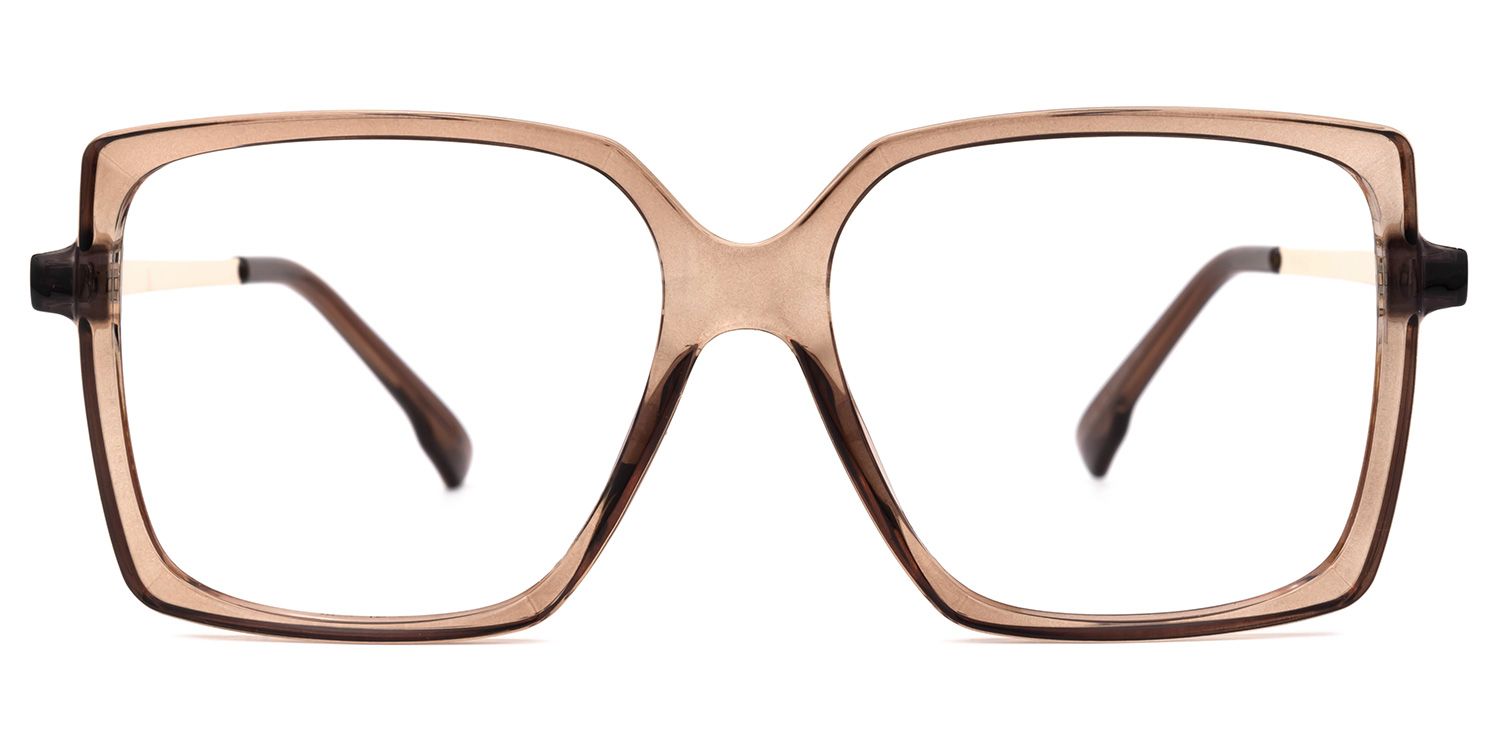 Ebony Braun Quadratisch Brille0