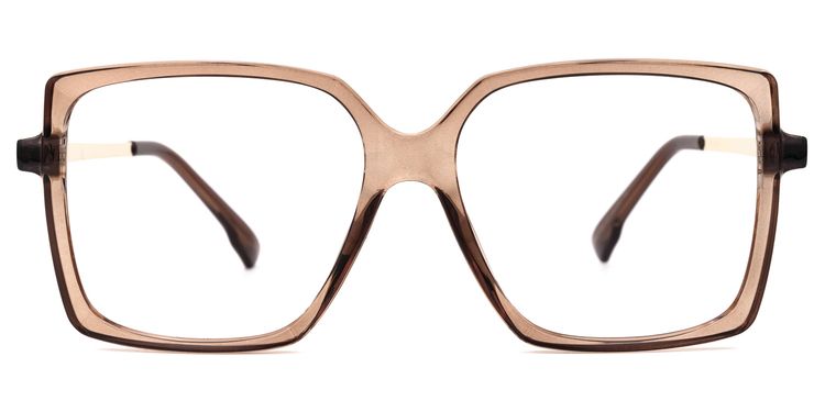 Ebony Braun Quadratisch Brille