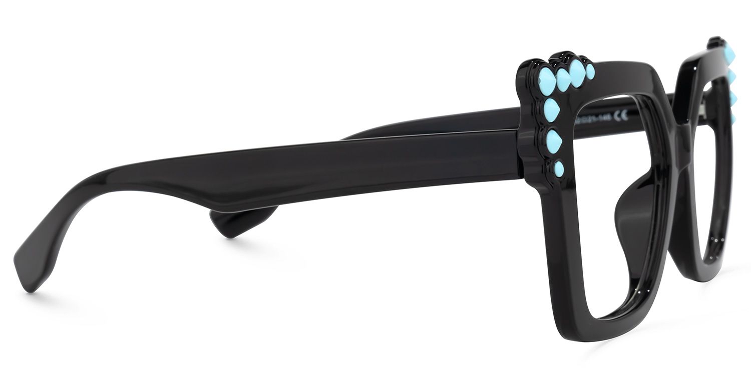 Trey Schwarz Quadratische Brille2