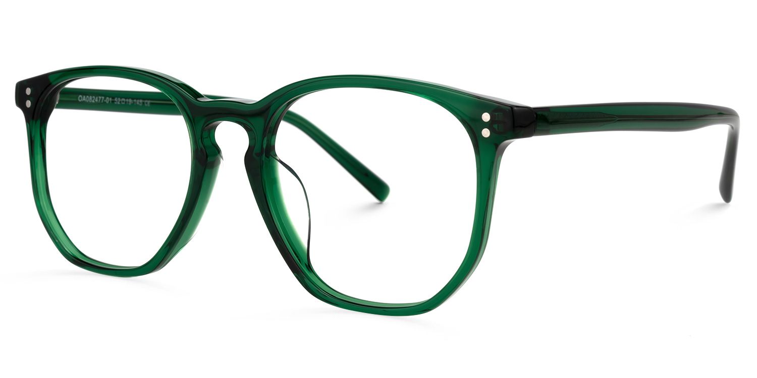 Walter Grün Klar Rund Brille1