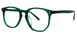 Walter Grün Klar Rund Brille1