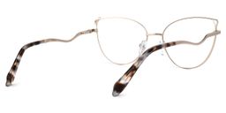 Reva Schwarz-Silber Cateye Brille3