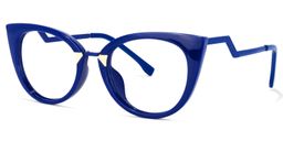 Jacqueline Dunkelblau Cateye Brille1