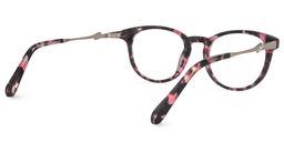 Darline Rosa Blumenmuster Runde Brille4
