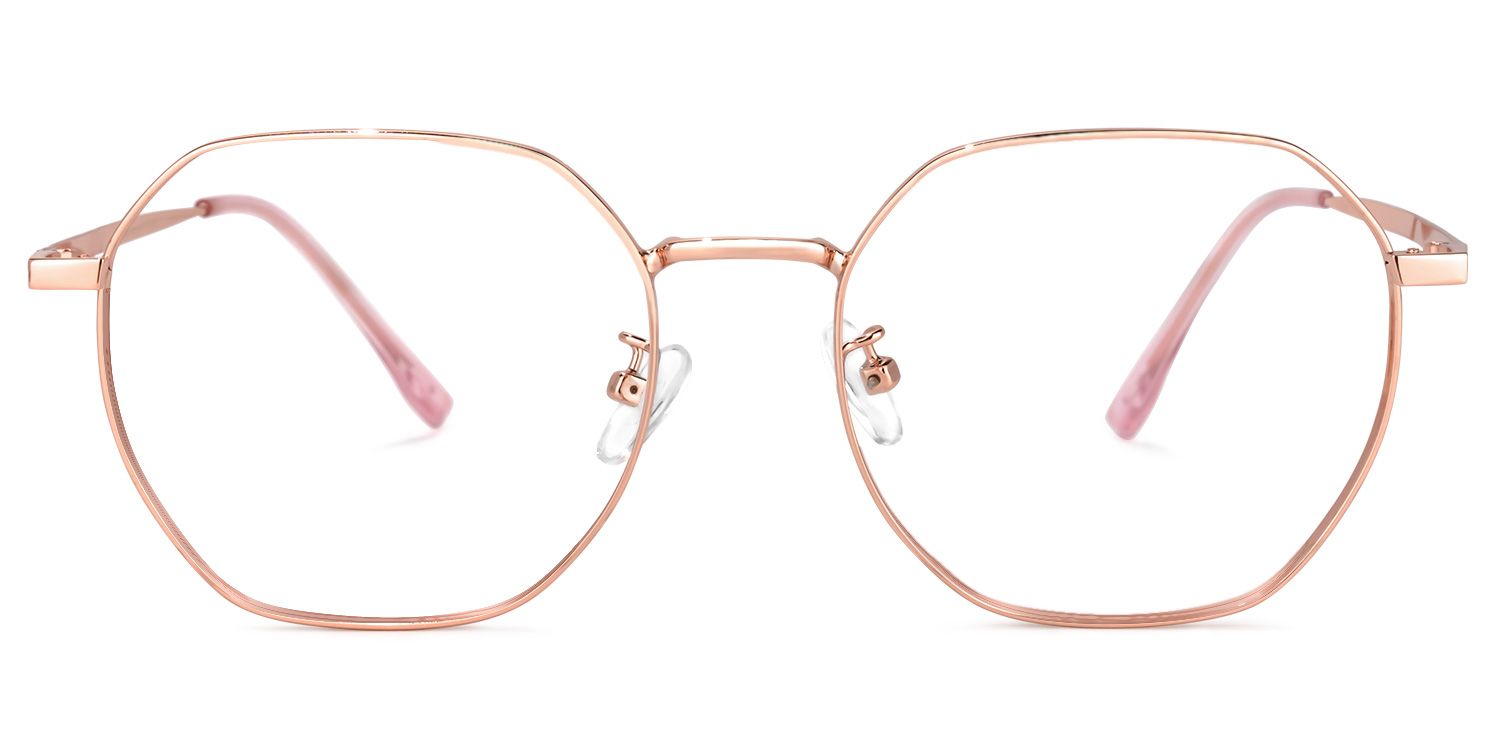 Lilly Rosa-Gold Geometrisch Brille0