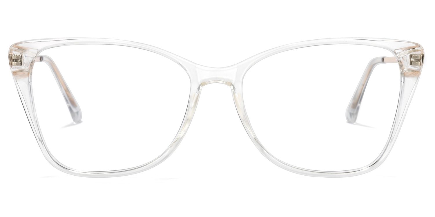 Forest Weiß Klar Cateye Brille0