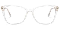 Forest Weiß Klar Cateye Brille0