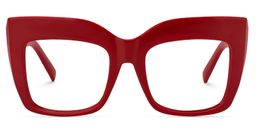 Alberta Rot Cat eye  Brille0